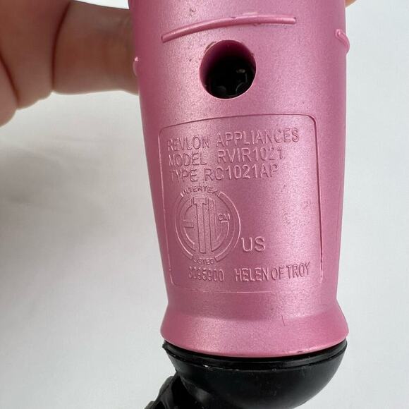 REVLON Revlon Titanium Large Barrel Curl Stay Styling Iron 1 1/2" Pink/Black - Picture 7 of 9